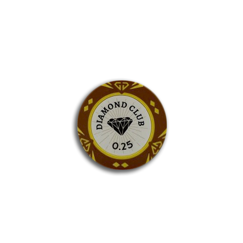 Jeton de poker Diamond Club 0.25