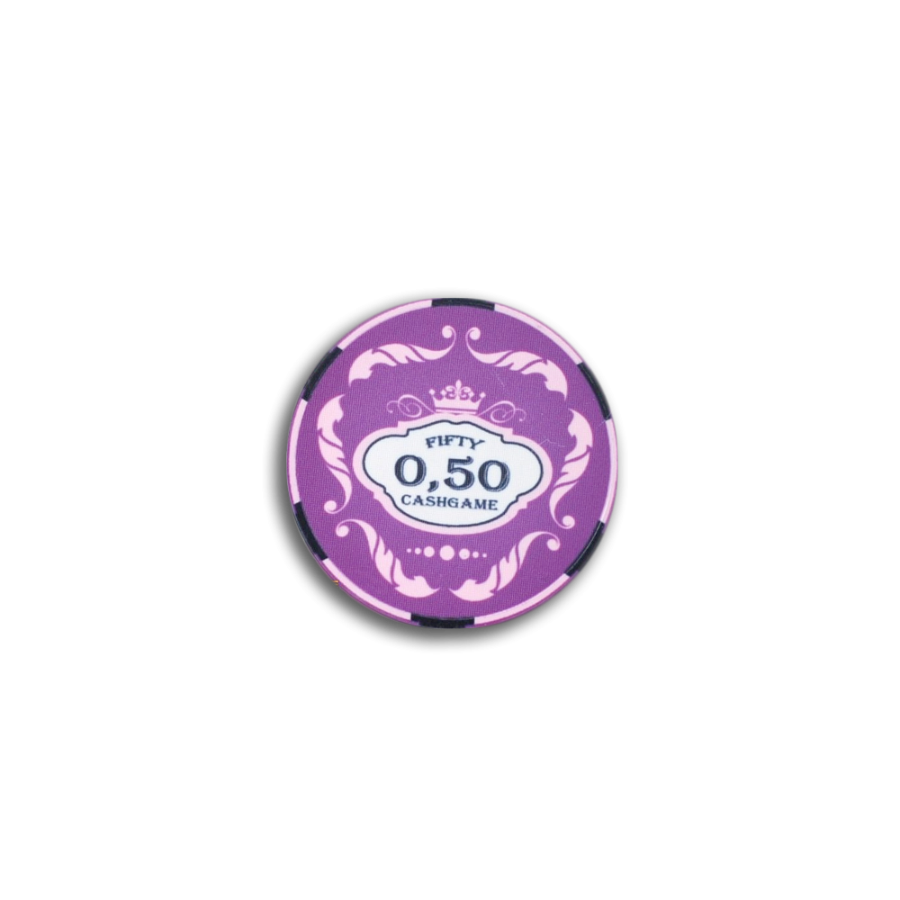 Jeton de poker 0.25 centimes Crown