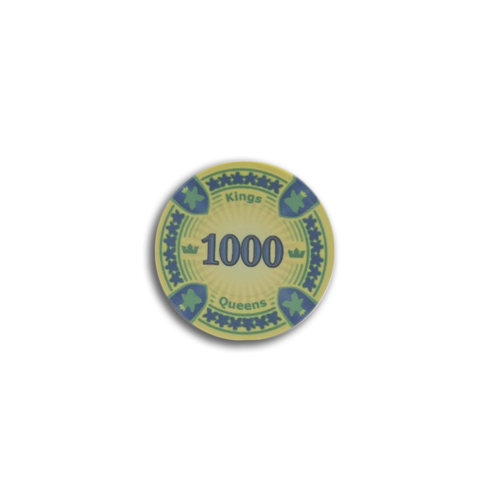 Jeton de poker Kings & Queens 1000