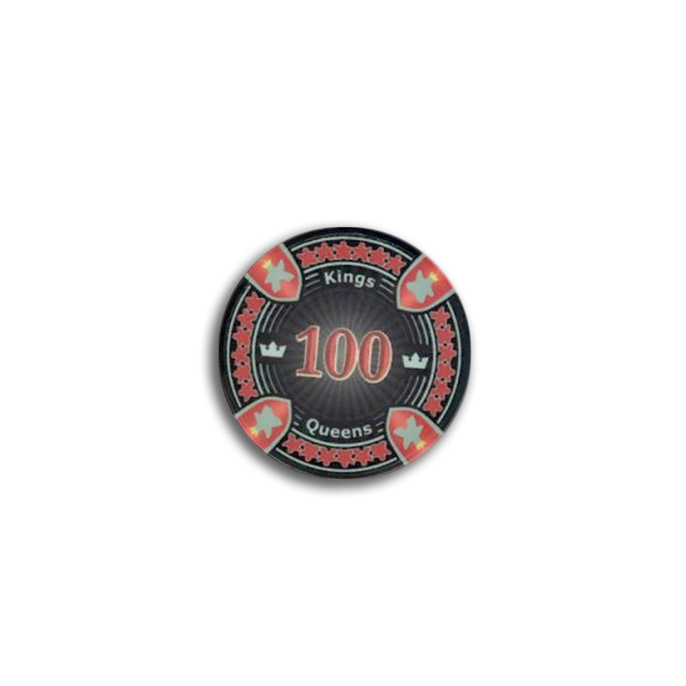 Jeton de poker Kings & Queens 100