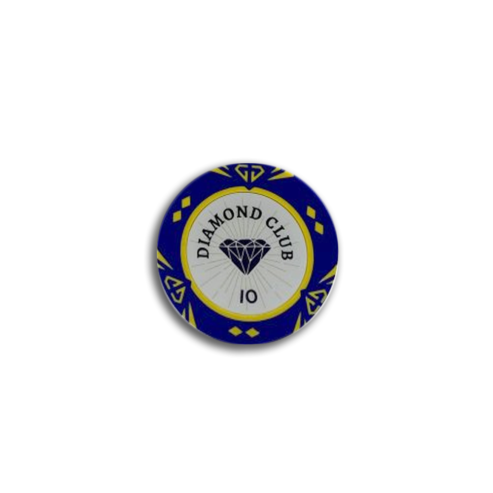 Jeton de poker Diamond Club 10