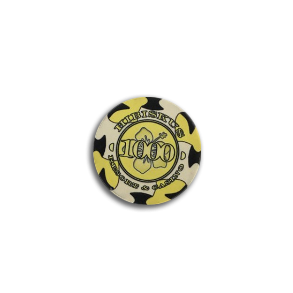 Jeton de poker Hibiskus 1000