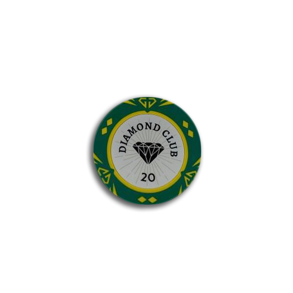 Jeton de poker Diamond Club 20