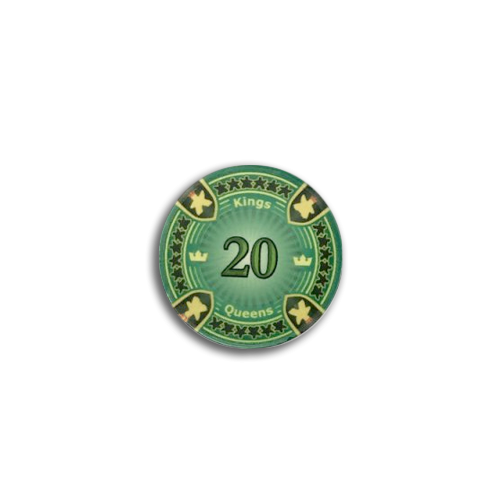 Jeton de poker Kings & Queens 20