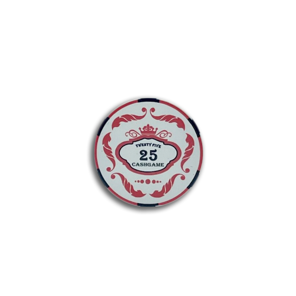 Jeton de poker céramique Crown 25