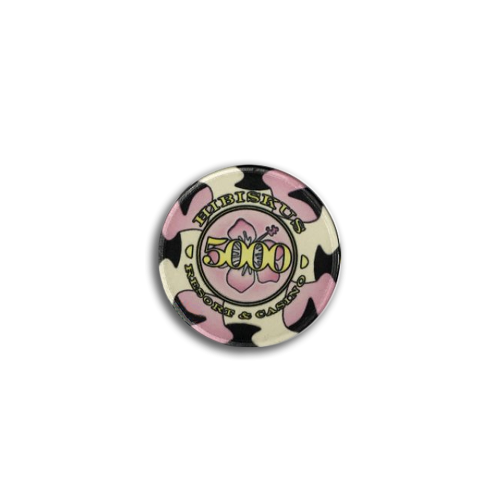 Jeton de poker Hibiskus 5000