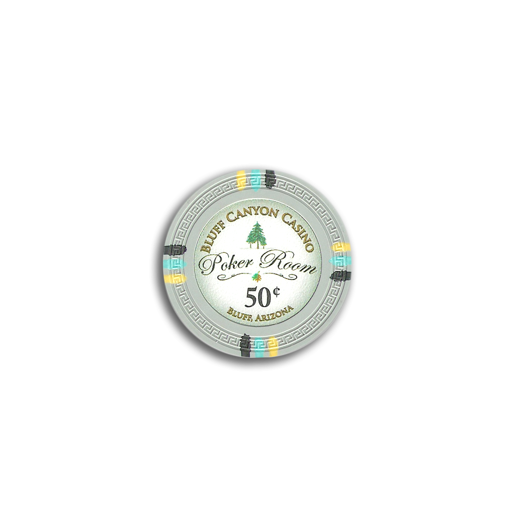 Jeton de poker Bluff Canyon valeur 50 Cents