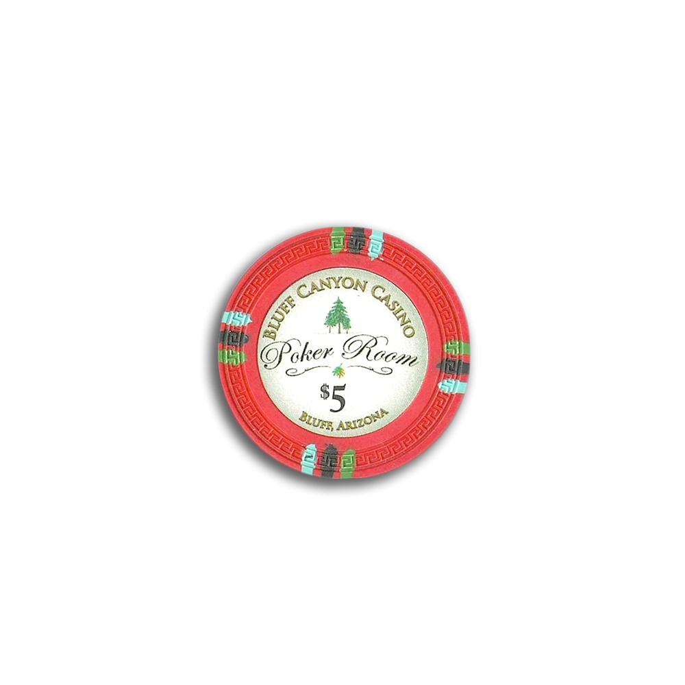 Jeton de poker Bluff Canyon valeur 5