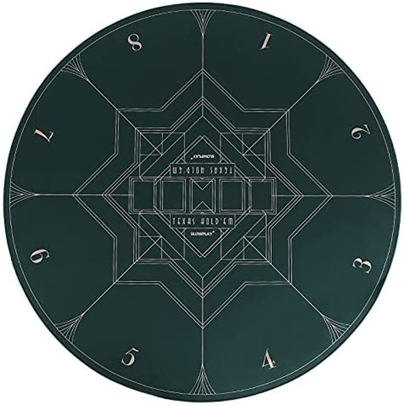 Tapis De Poker Nash Texas Hold'Em 120Cm Rond