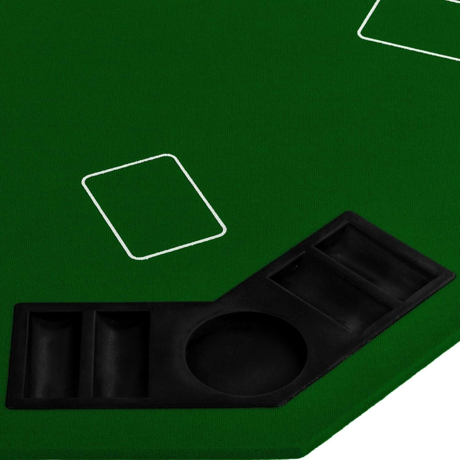 Dessus de table de poker pliable 8 joueurs