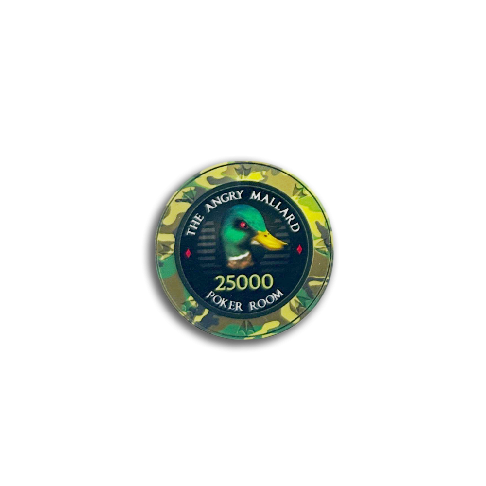 Jeton de poker Angry Mallard Tournament 25 000