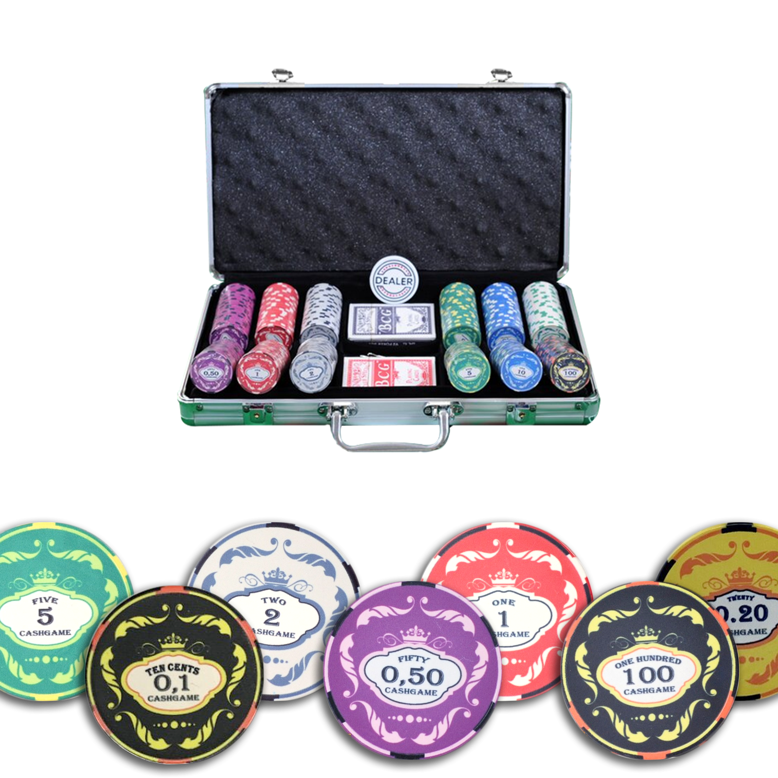 Mallette de poker Ceramic Crown 300