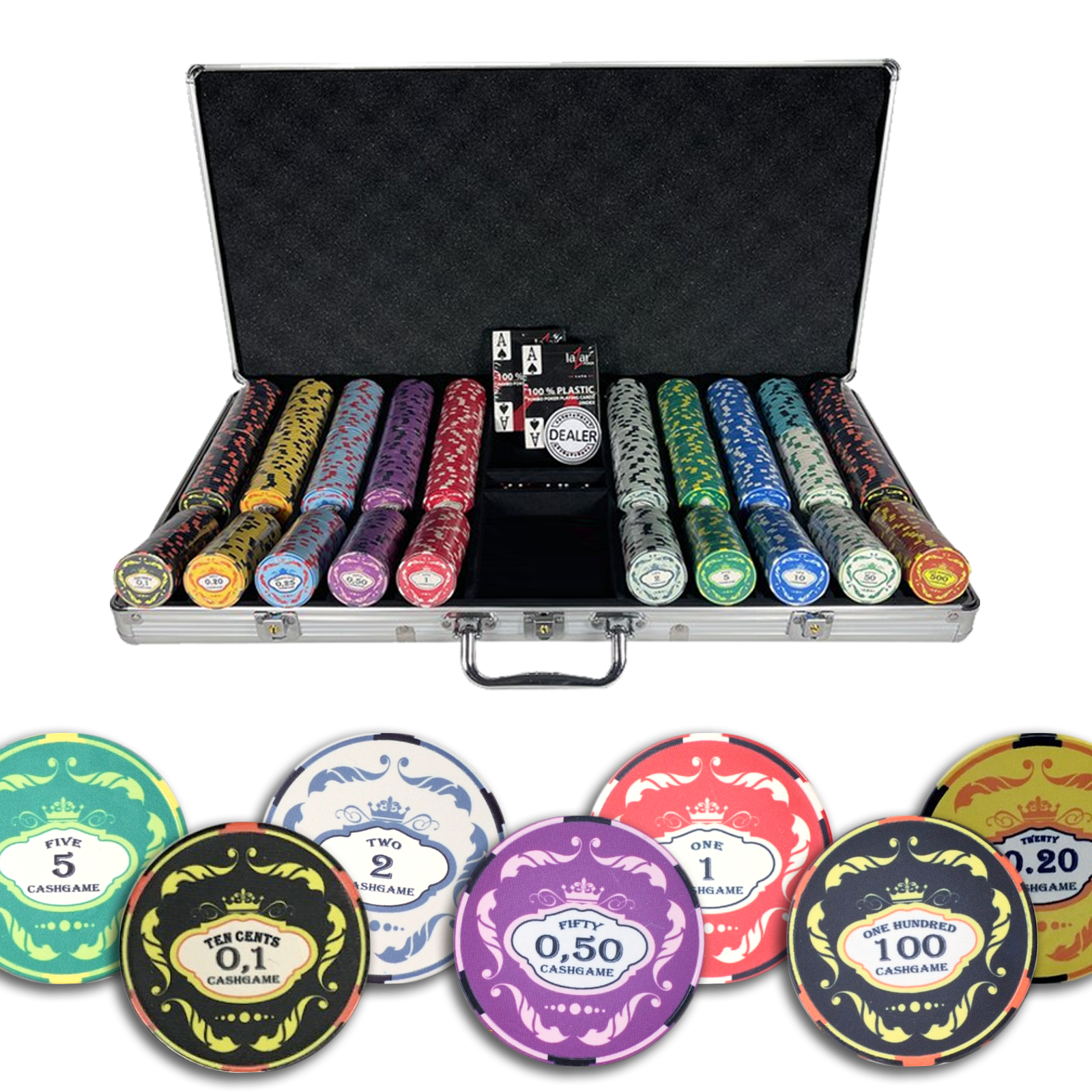 Mallette de poker Ceramic Crown 750
