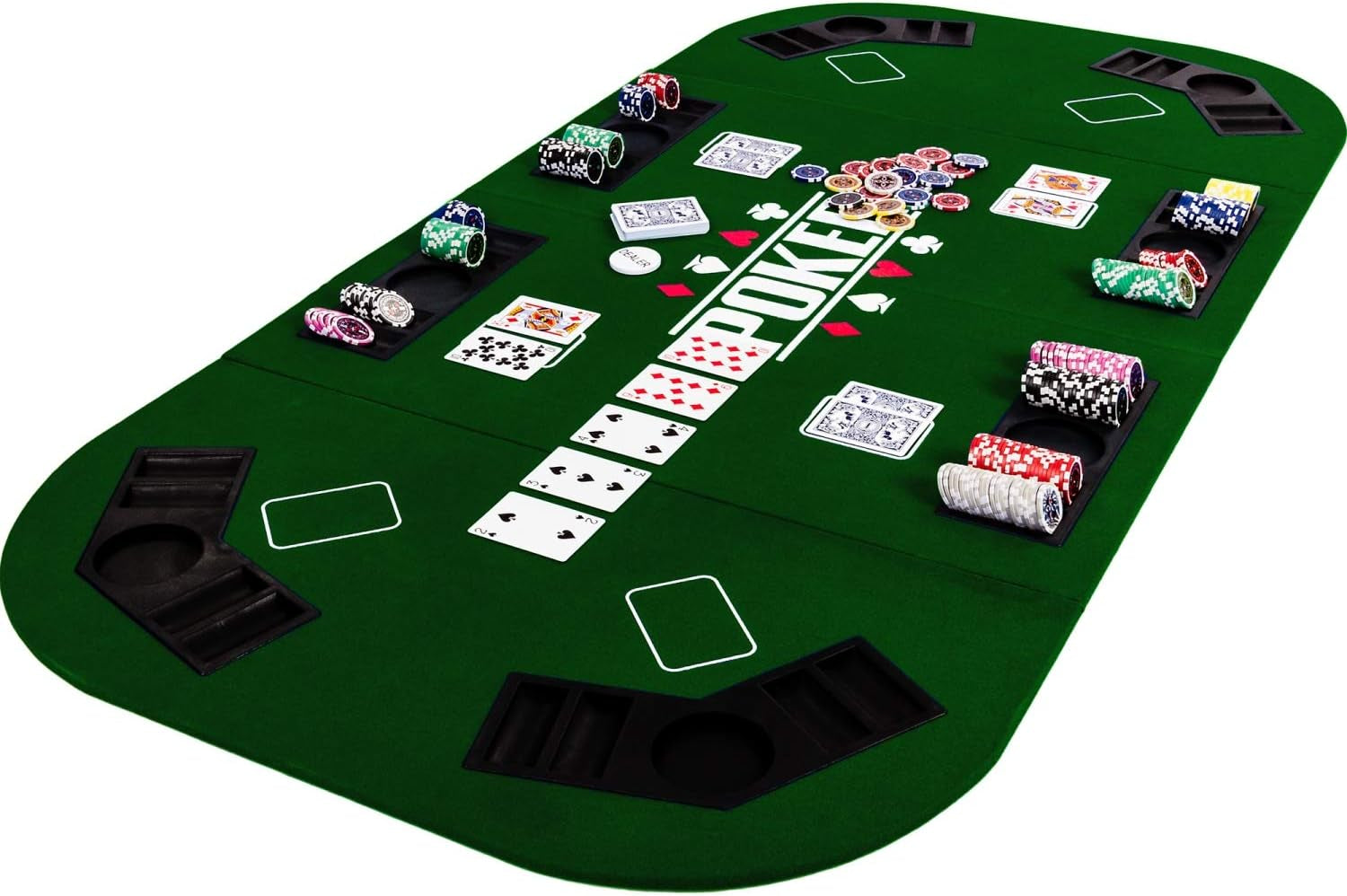 Dessus de table de poker pliable