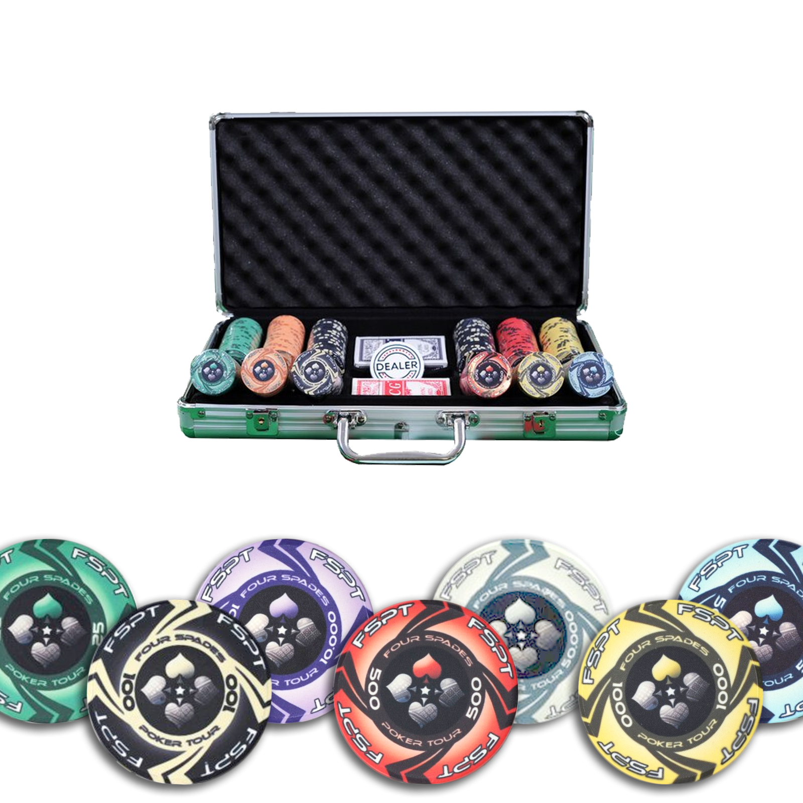 Mallette poker "Fspt Tournament 300 jetons"