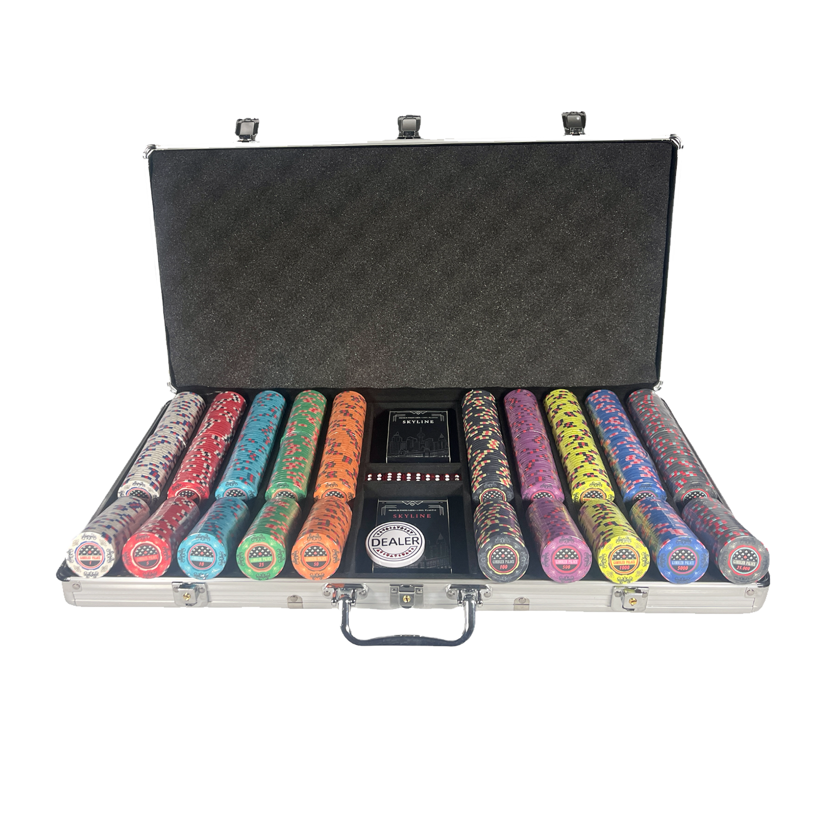 Mallette de Poker Gambler Palace Cash Game 750 jetons