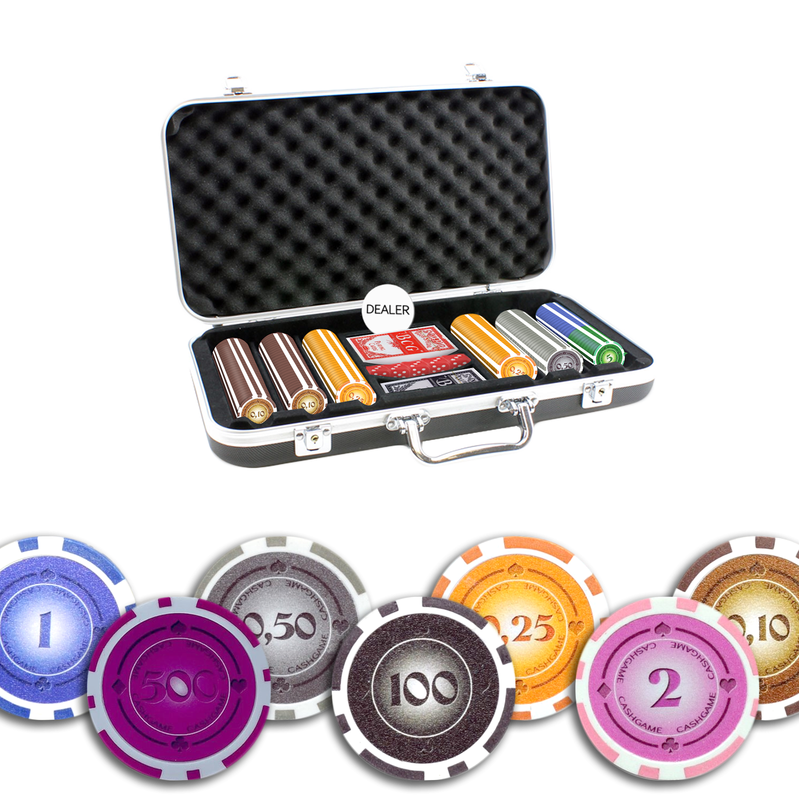 Mallette Poker Lazar Suits 300 jetons