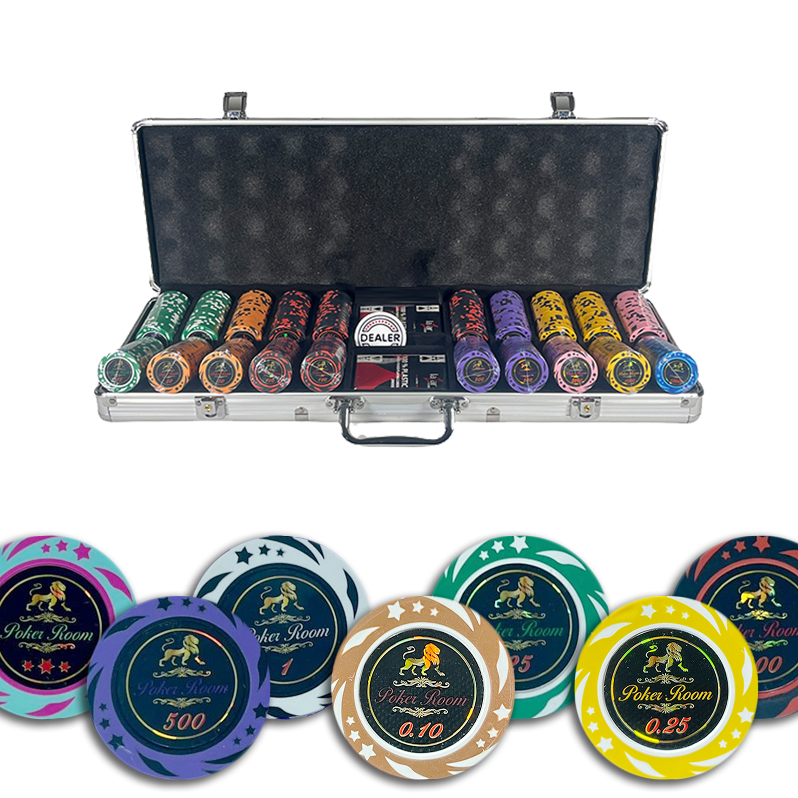 Malette Poker Set Lion Poker Room 500 jetons