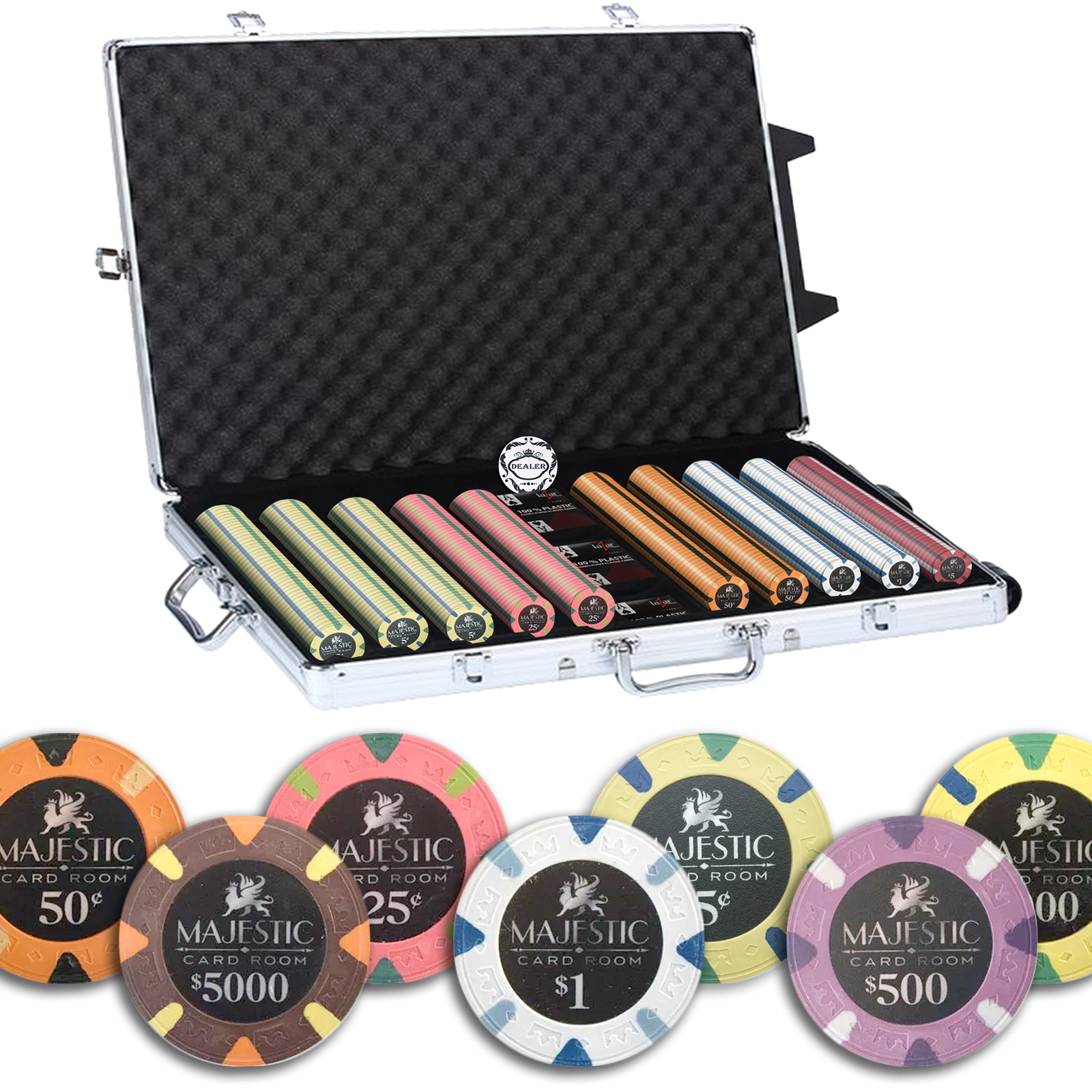 Mallette Poker Majestic 1000 jetons