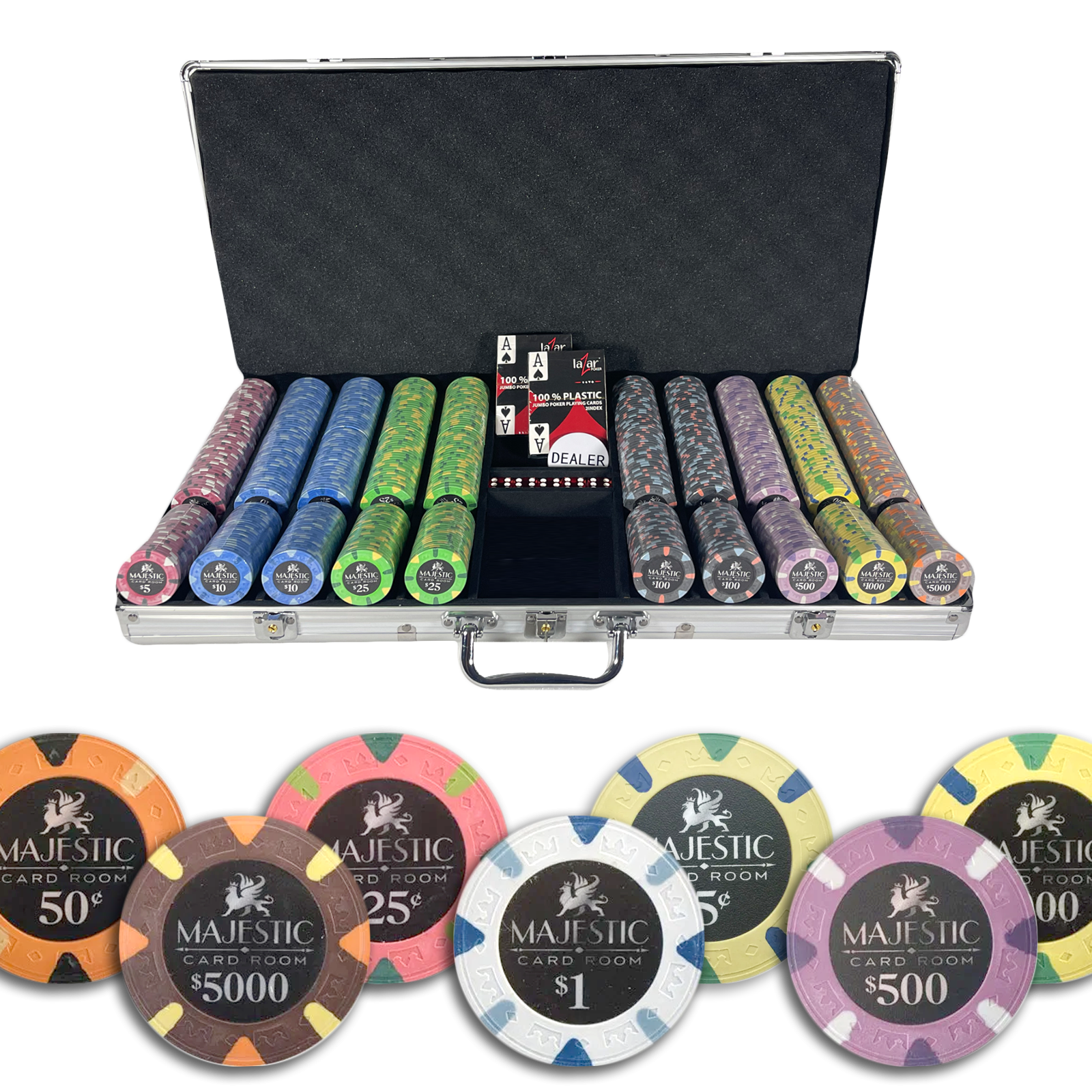 Mallette Poker Majestic 750 jetons