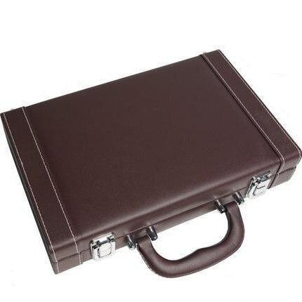 Mallette de poker en cuir