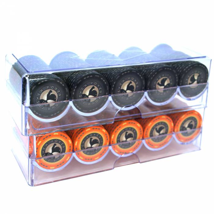 Mallette et racks pour jetons de poker