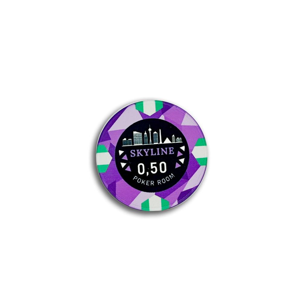 Jeton de poker céramique Skyline 0.50
