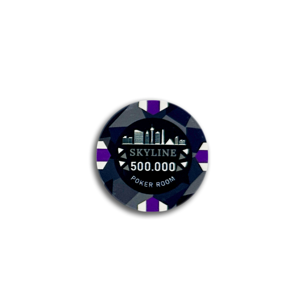 Jeton de poker Skyline Céramique 500.000
