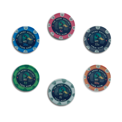 Jeton de Poker Angry Mallard Cash Game 1000 jetons
