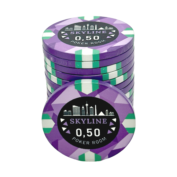 Jeton de poker céramique Skyline 0.50