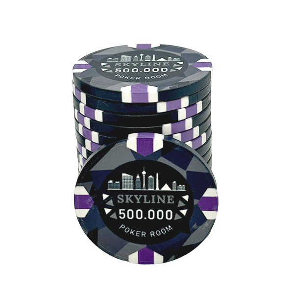 Jeton de poker Skyline Céramique 500.000