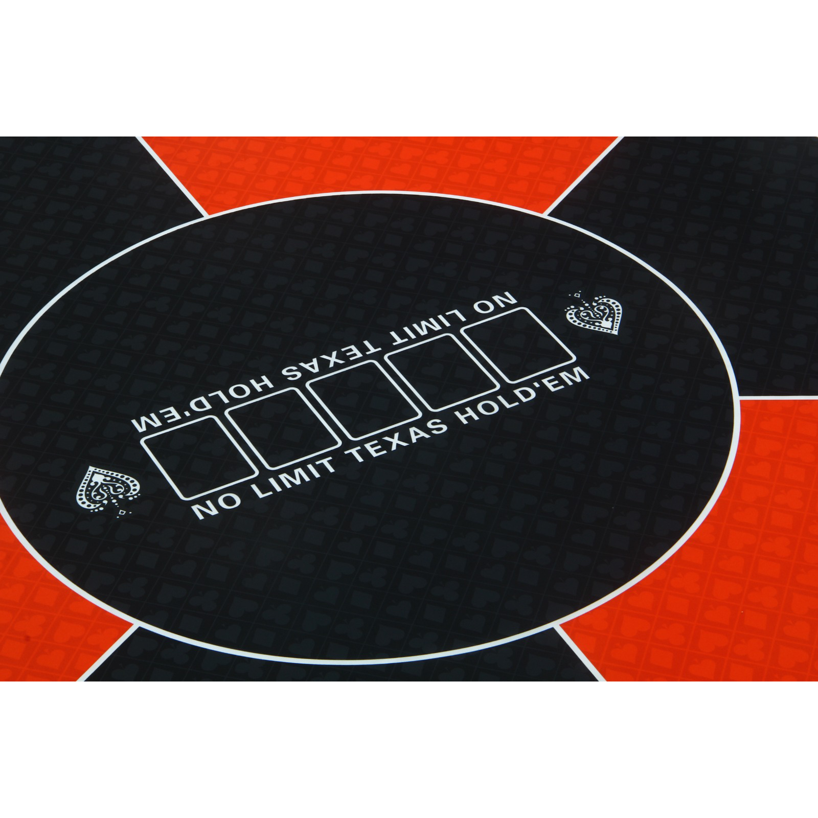Tapis de Poker Texas Rond Rouge 120