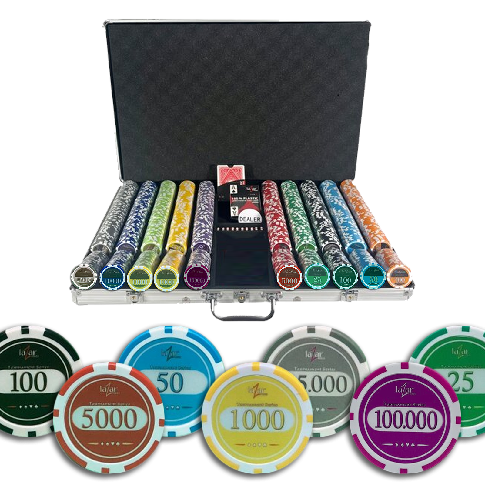 Malette Poker Set Lazar No Limit 1000 Jetons