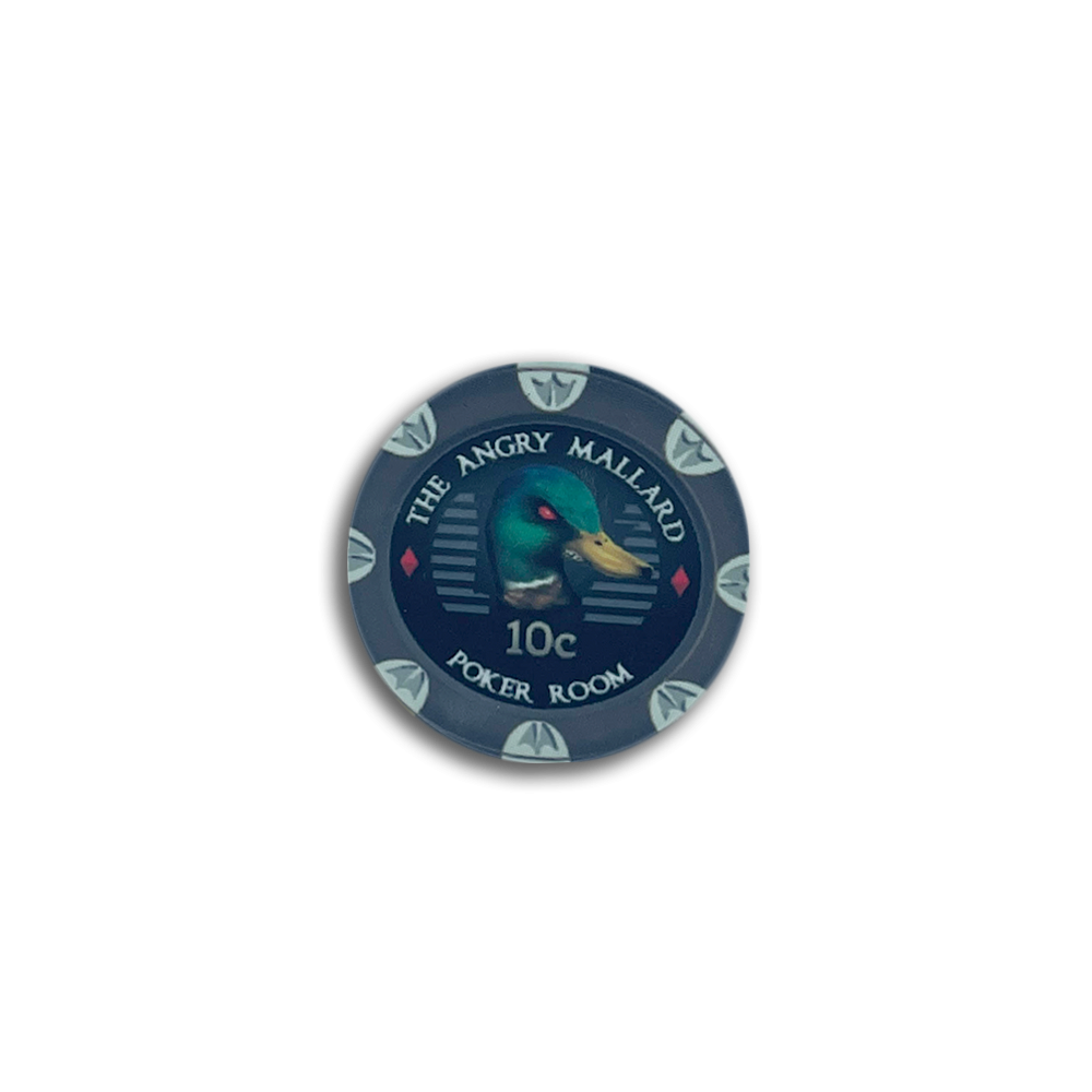 Jeton de poker Angry Mallard Cash Game 10 centimes