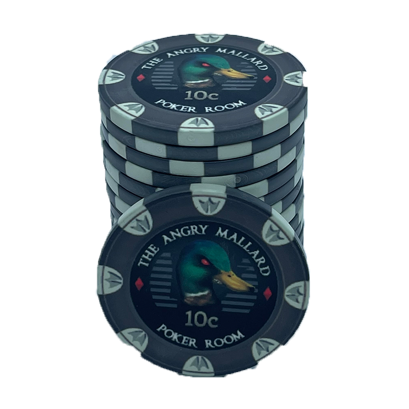 Jeton de poker Angry Mallard Cash Game 10 centimes