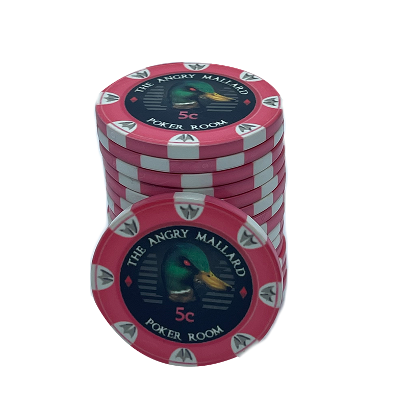 Jeton de poker Angry Mallard Cash Game 5 centimes