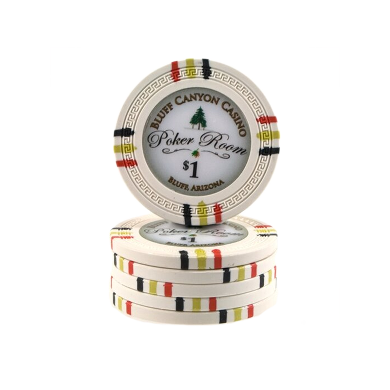Jeton de poker Bluff Canyon valeur 1