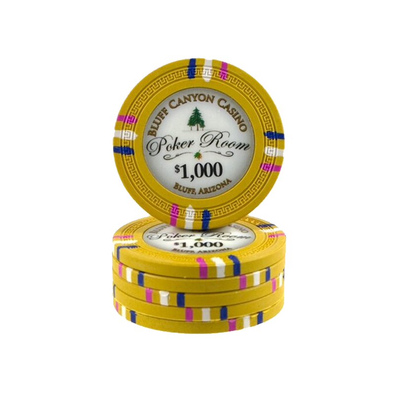 Jeton de poker Bluff Canyon valeur 1000