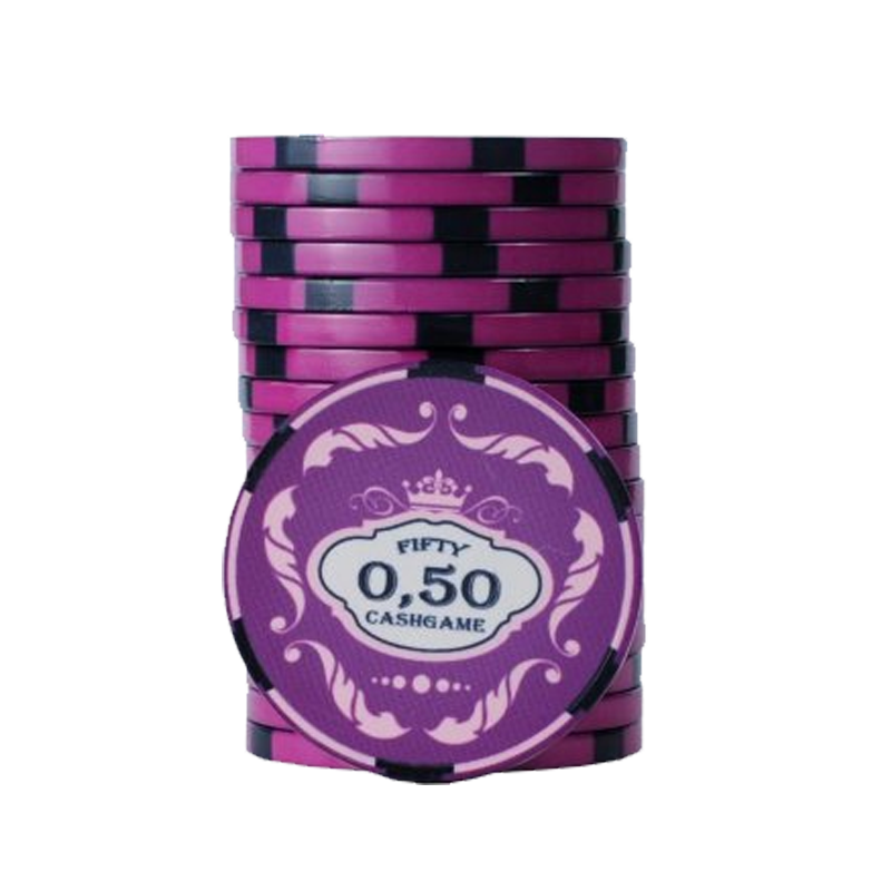 Jeton de poker 0.25 centimes Crown
