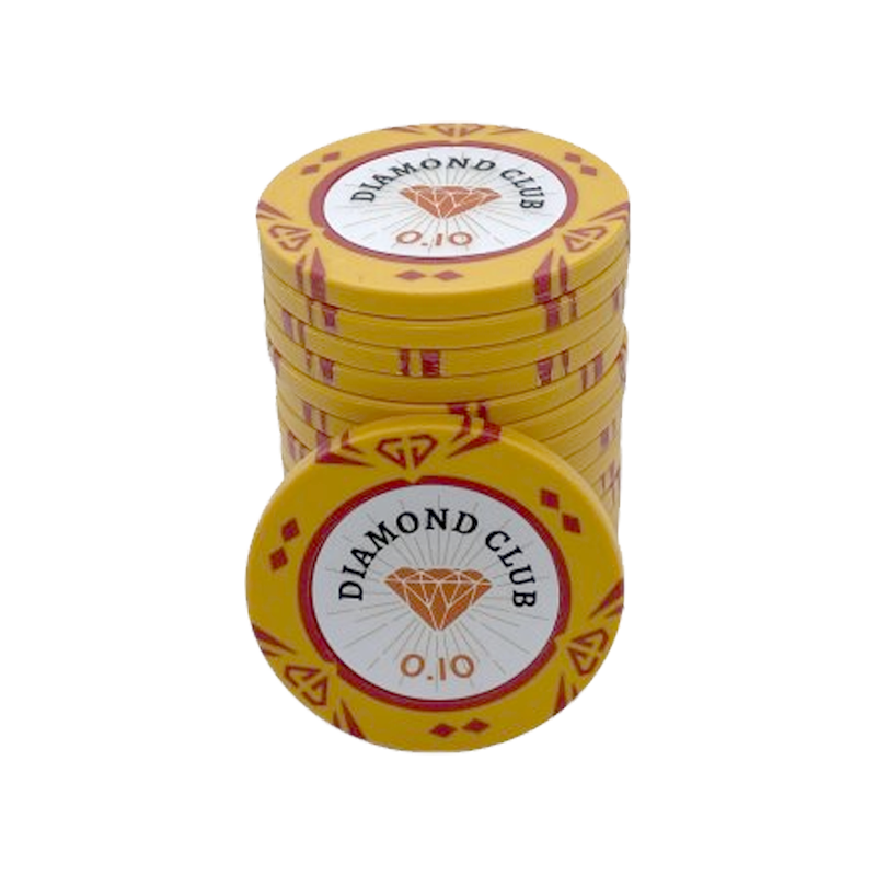 Jeton de poker Diamond Club 0.10
