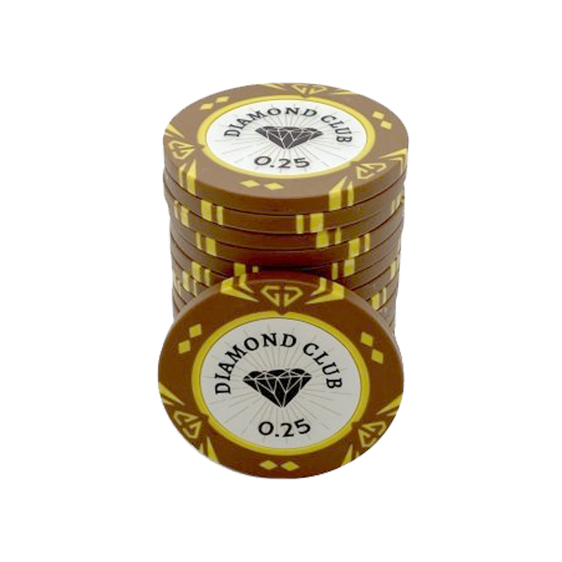 Jeton de poker Diamond Club 0.25
