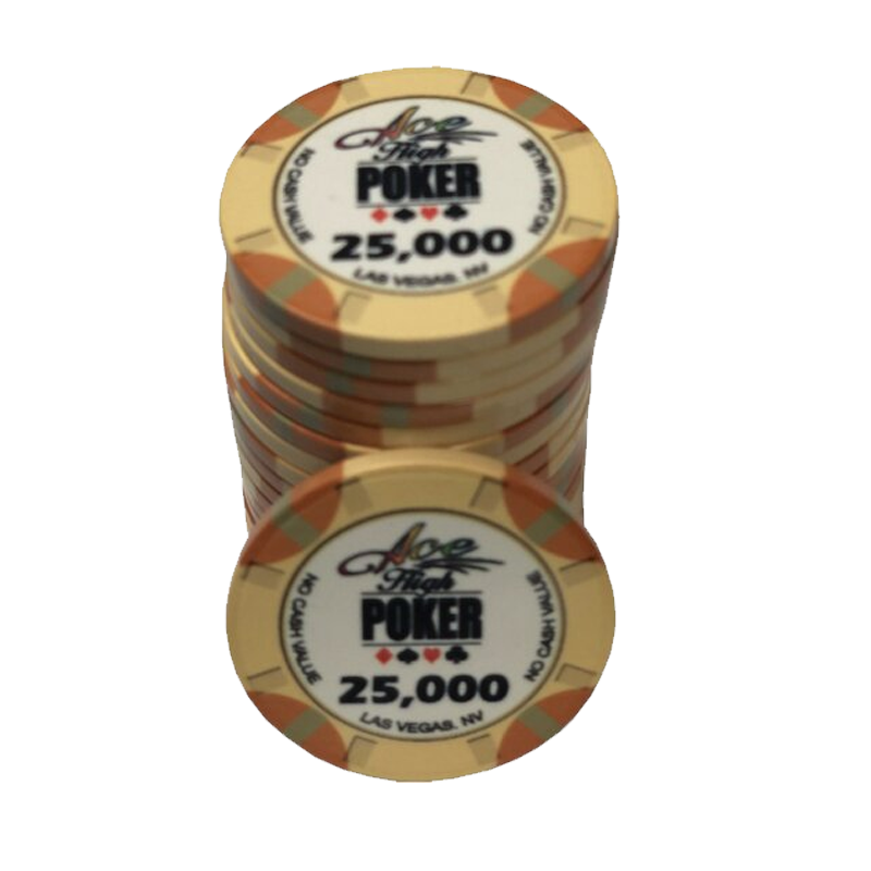jeton de poker WSOP Ace High 25.000