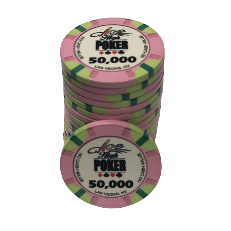Jeton de poker WSOP Ace High 50 000