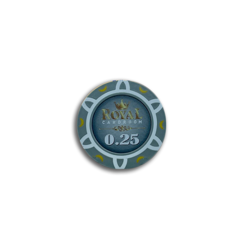 Jeton de poker Royal Cardroom 0.25