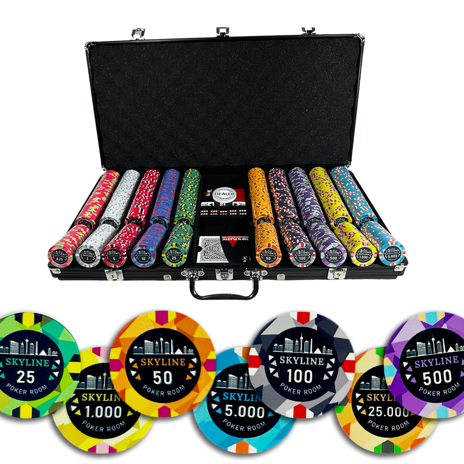 Mallette de Poker Skyline Tournament 750 Jetons