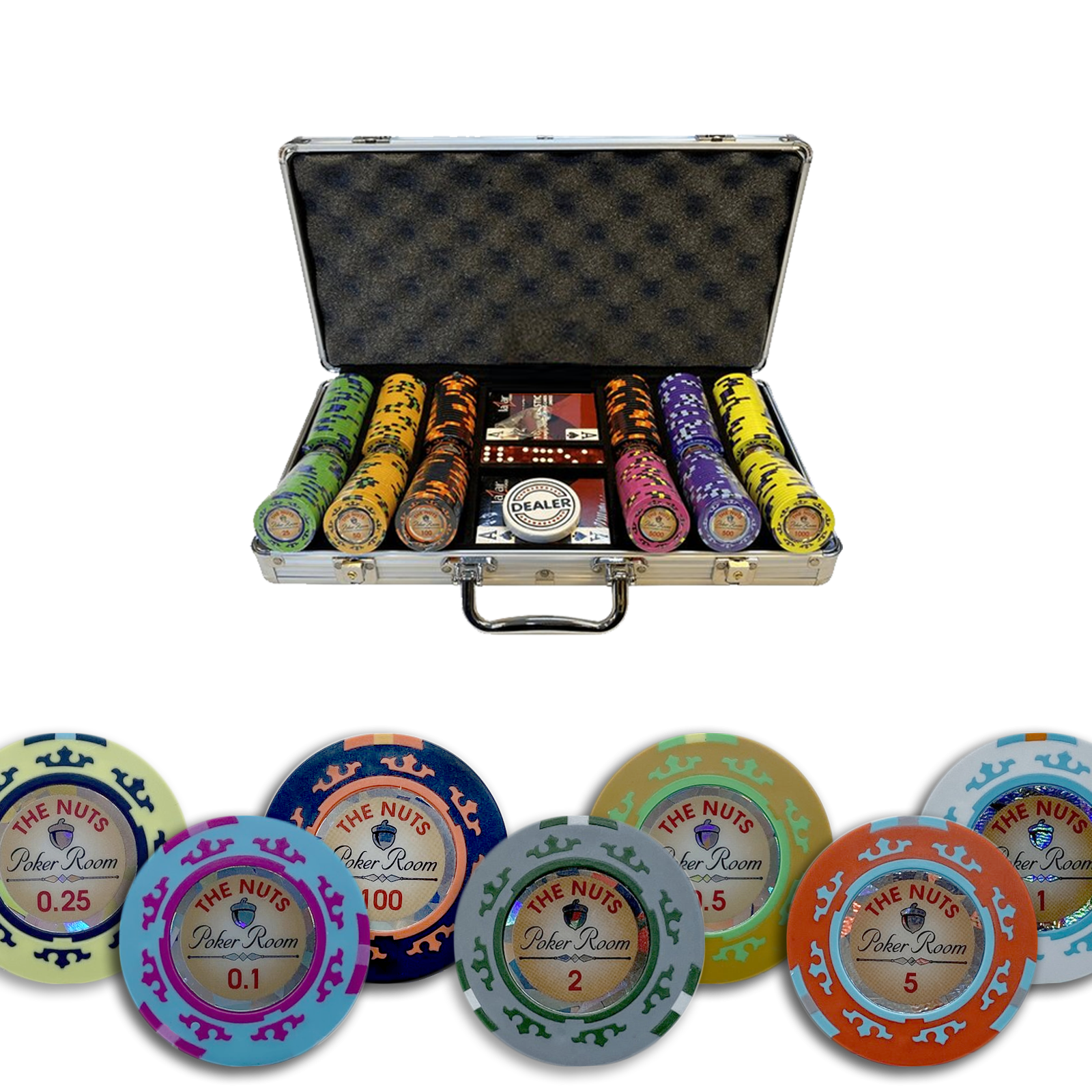 Mallette de poker The Nuts Cash Game 300 jetons