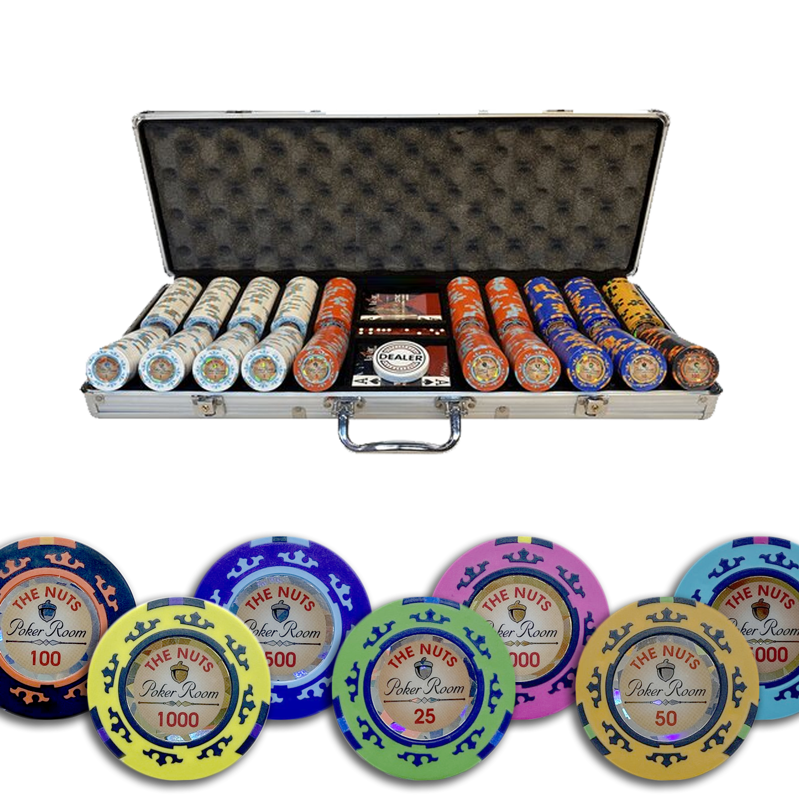 Mallette de Poker The Nuts Tournament 500 jetons