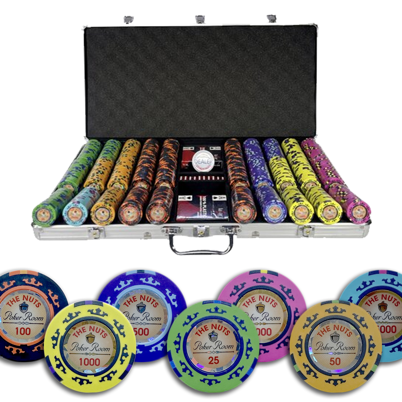 Mallette de poker The Nuts Tournament 750 jetons
