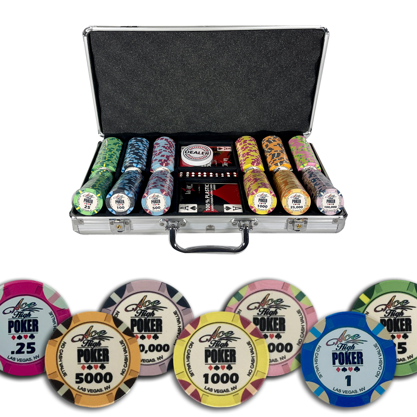 Mallette de Poker WSOP Ace High 300 jetons