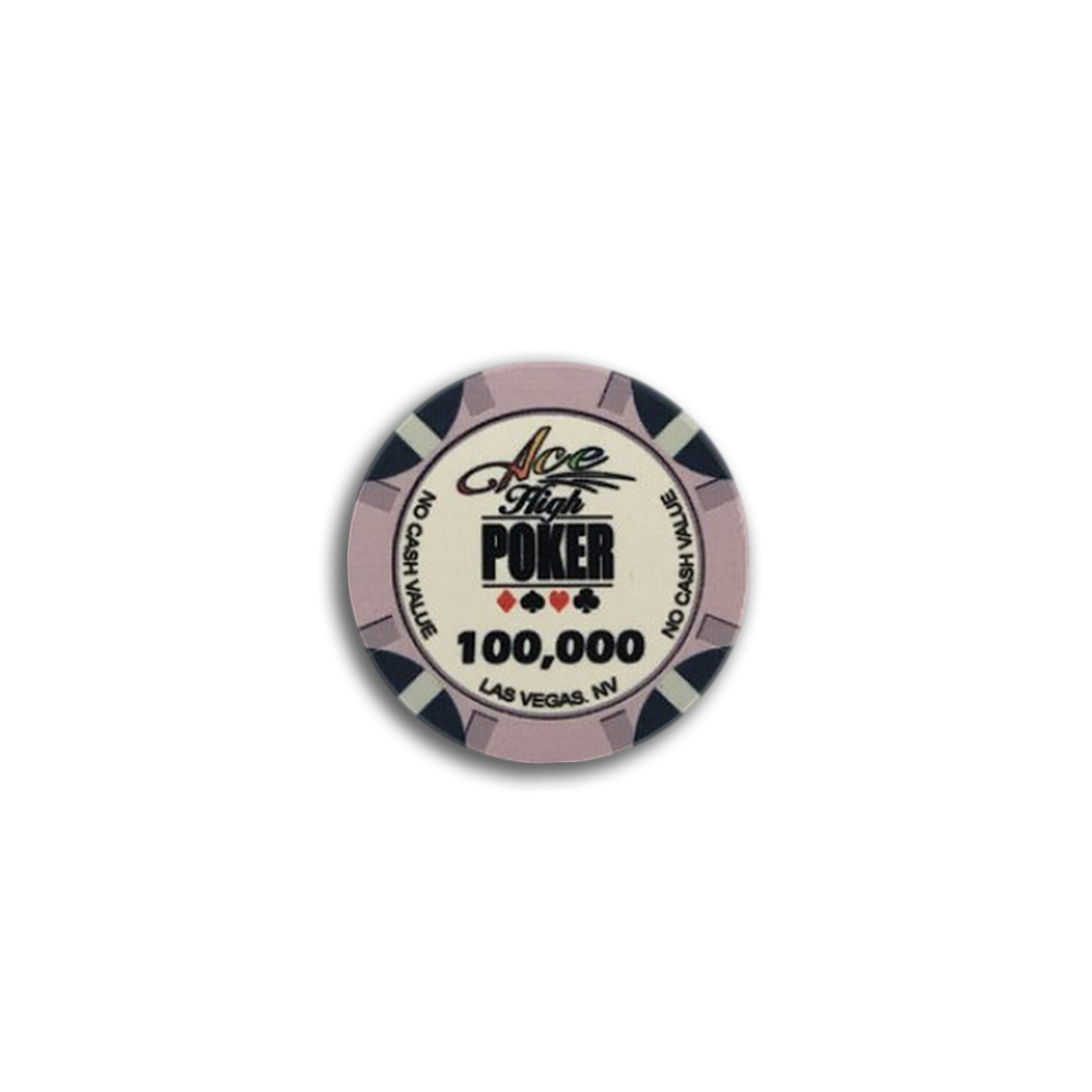 jeton de poker WSOP Ace High 100.000